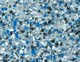 Mixed Vinyl Flakes Sapphire 5 lbs