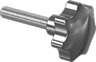 kit of 4 3/8 16 molette for standard portable stage ( tool less solution)