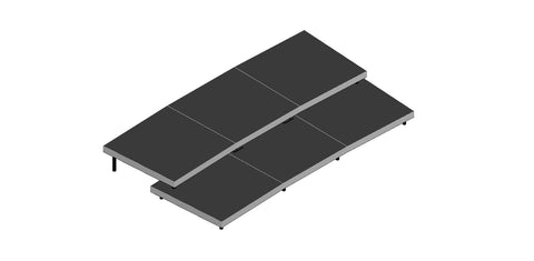 30 Chorists Round Choral Riser