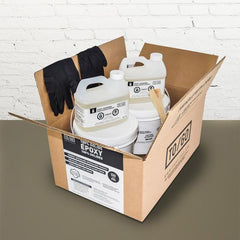 DOUBLE KIT (500 sq/ft) Almond Beige 431 PE700925 100% Solid Epoxy Includes 2 x 4,5L : 2x Clear (842315052011) & 2x Dyes (PE700925 500 ml)