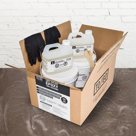 # 128 DOUBLE KIT Moka Metallic 100% Solid Epoxy Includes 2 x 4,5L : 2x Clear (842315052011) & 2x Dye (BASE-128-500ML)