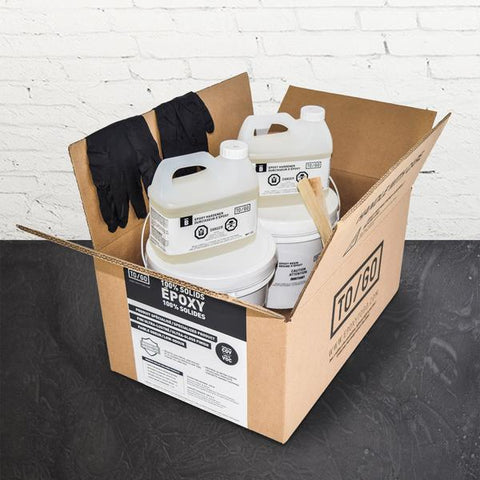 # 124 DOUBLE KIT Metallic Charcoal 100% Solid Epoxy Includes 2 x 4,5L : 2x Clear (842315052011) & 2x Dye (BASE-124-500ML)