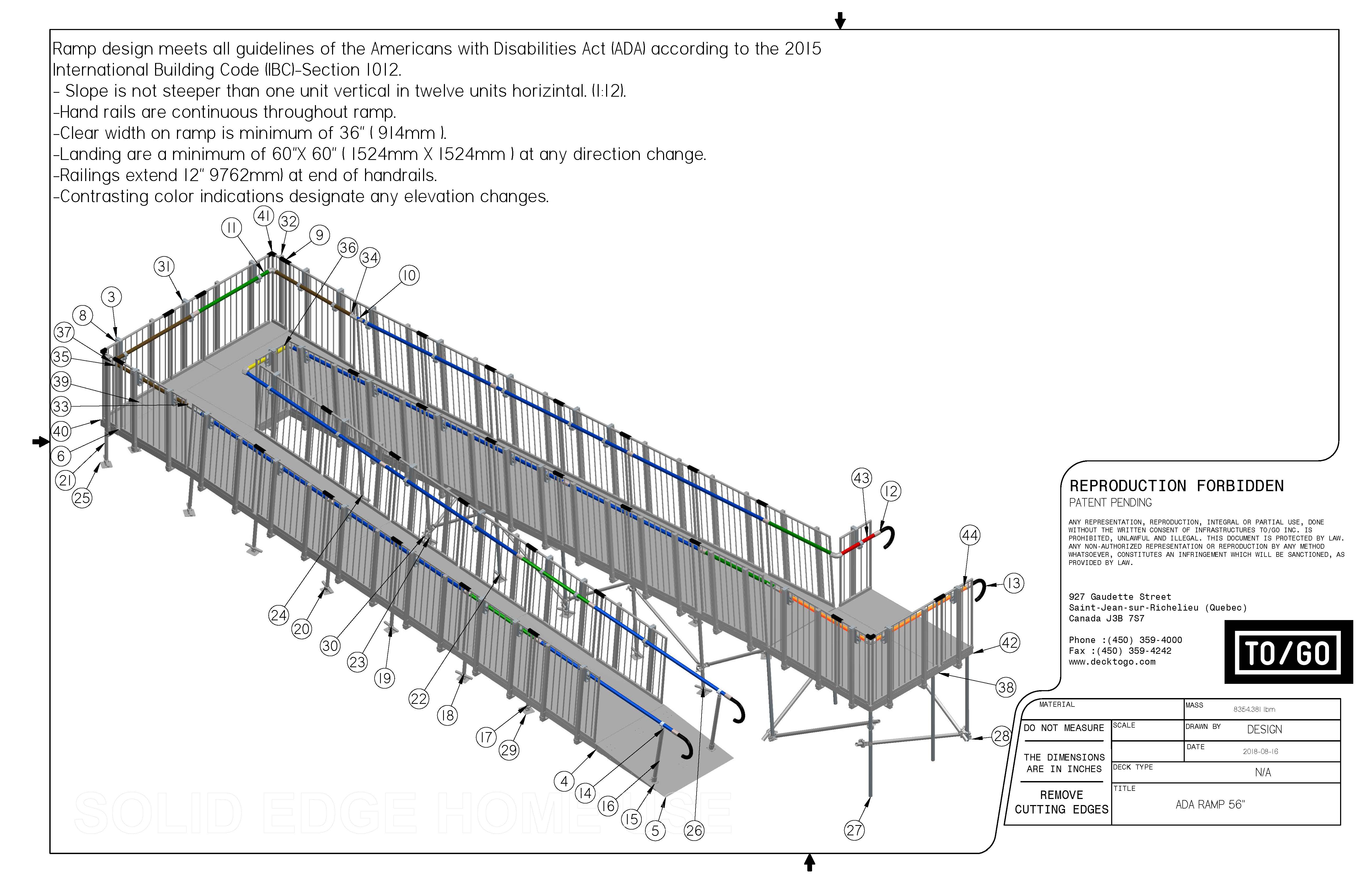 Ada Ramp Slope Standards Handicap Ramp Handrails: Meeting ADA