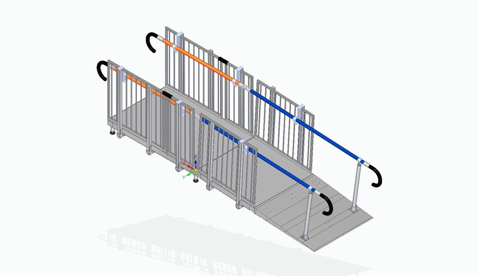 Rampe conforme à l'ADA-1