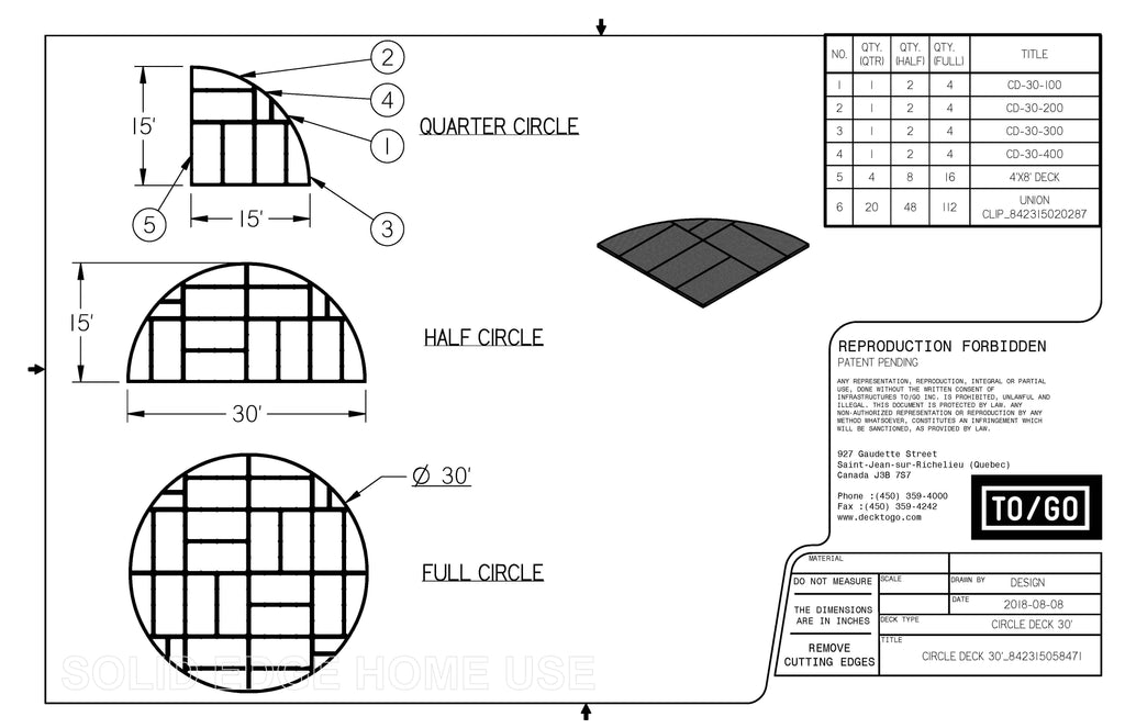 Circular Deck Kits