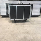 cart with stage deck and guard rail