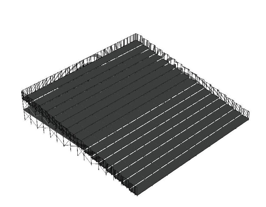 Rehausseur de Choeur Composé de Praticables de 2'X8' et 2'X4'-5
