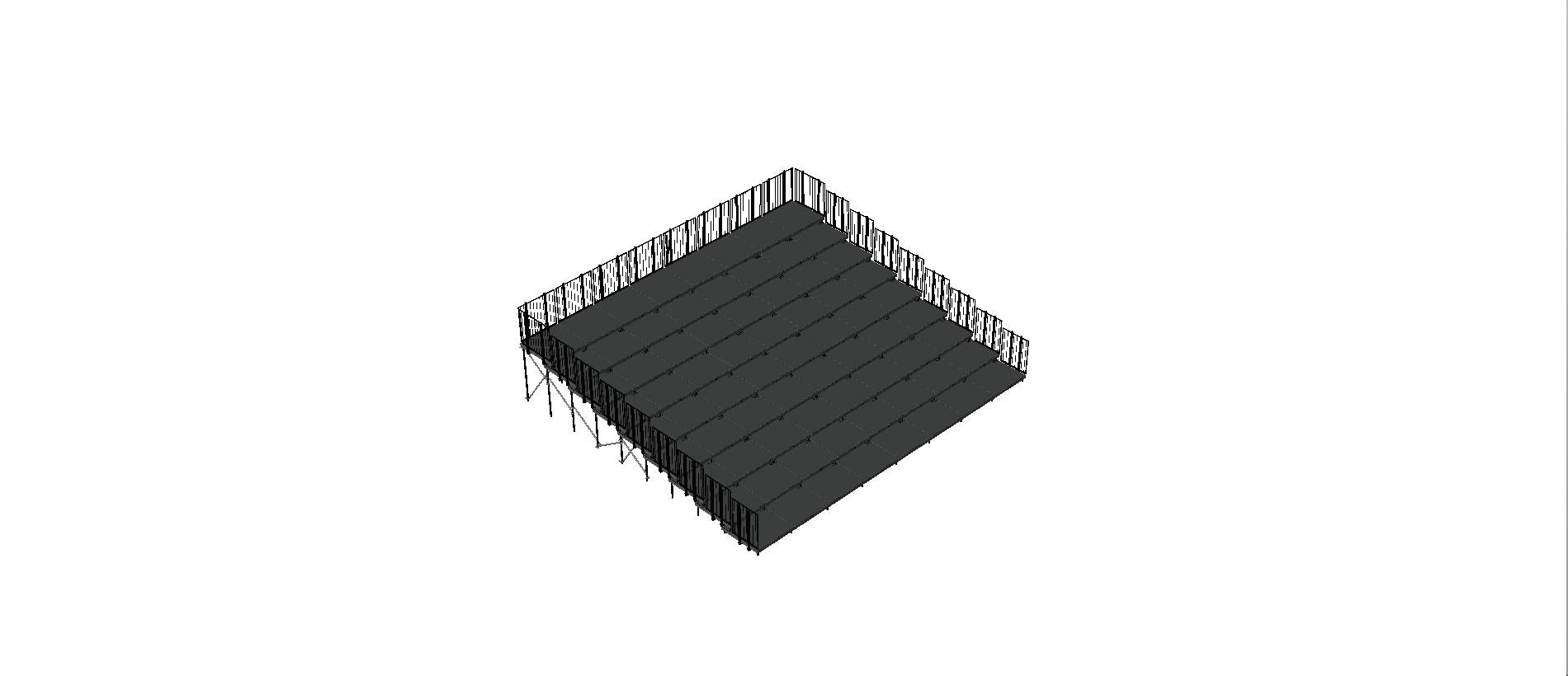 Rehausseur de Choeur Composé de Praticables de 2'X8' et 2'X4'-3