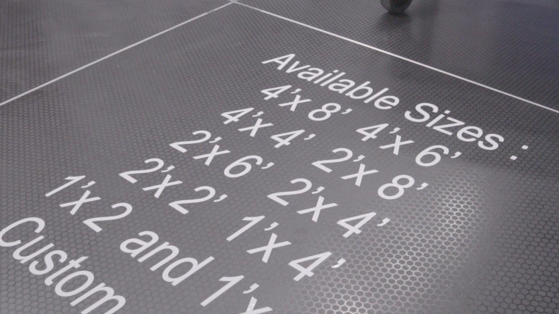 Portable stage sizes