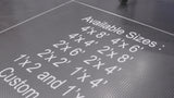 Portable stage sizes