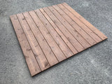 4'x4' Used Red Cedar Deck Tile PACK OF 10 Natural cedar Color