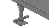 leveling screw jack leg