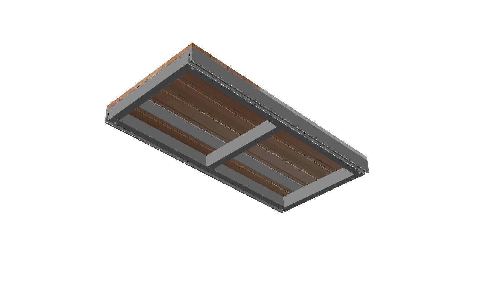 Cassette OL Series - STRUCTURAL CEDAR  DECK TILE Aluminium + Canadian Red Cedar (Cassette Type)
