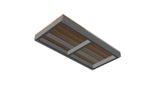 Cassette OL Series - STRUCTURAL CEDAR  DECK TILE Aluminium + Canadian Red Cedar (Cassette Type)