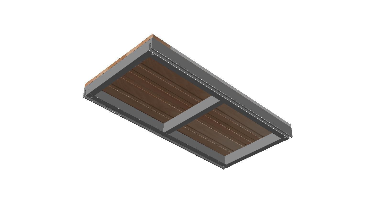 Cassette OL Series - STRUCTURAL CEDAR  DECK TILE Aluminium + Canadian Red Cedar (Cassette Type)