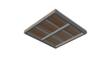 Cassette OL Series - STRUCTURAL CEDAR  DECK TILE Aluminium + Canadian Red Cedar (Cassette Type)
