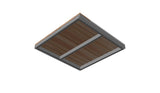 Cassette OL Series - STRUCTURAL CEDAR  DECK TILE Aluminium + Canadian Red Cedar (Cassette Type)