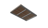 Cassette OL Series - STRUCTURAL CEDAR  DECK TILE Aluminium + Canadian Red Cedar (Cassette Type)