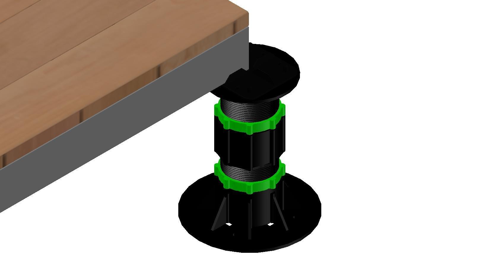 Cassette OL Series - STRUCTURAL DECK TILE FRAME, NO WOOD (Cassette Type)