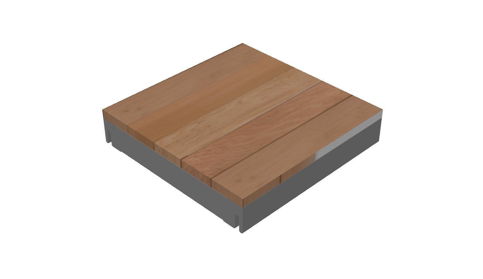 Cassette OL Series - STRUCTURAL DECK TILE FRAME, NO WOOD (Cassette Type)