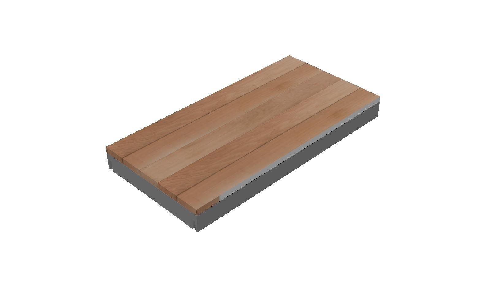 Cassette OL Series - STRUCTURAL DECK TILE FRAME, NO WOOD (Cassette Type)