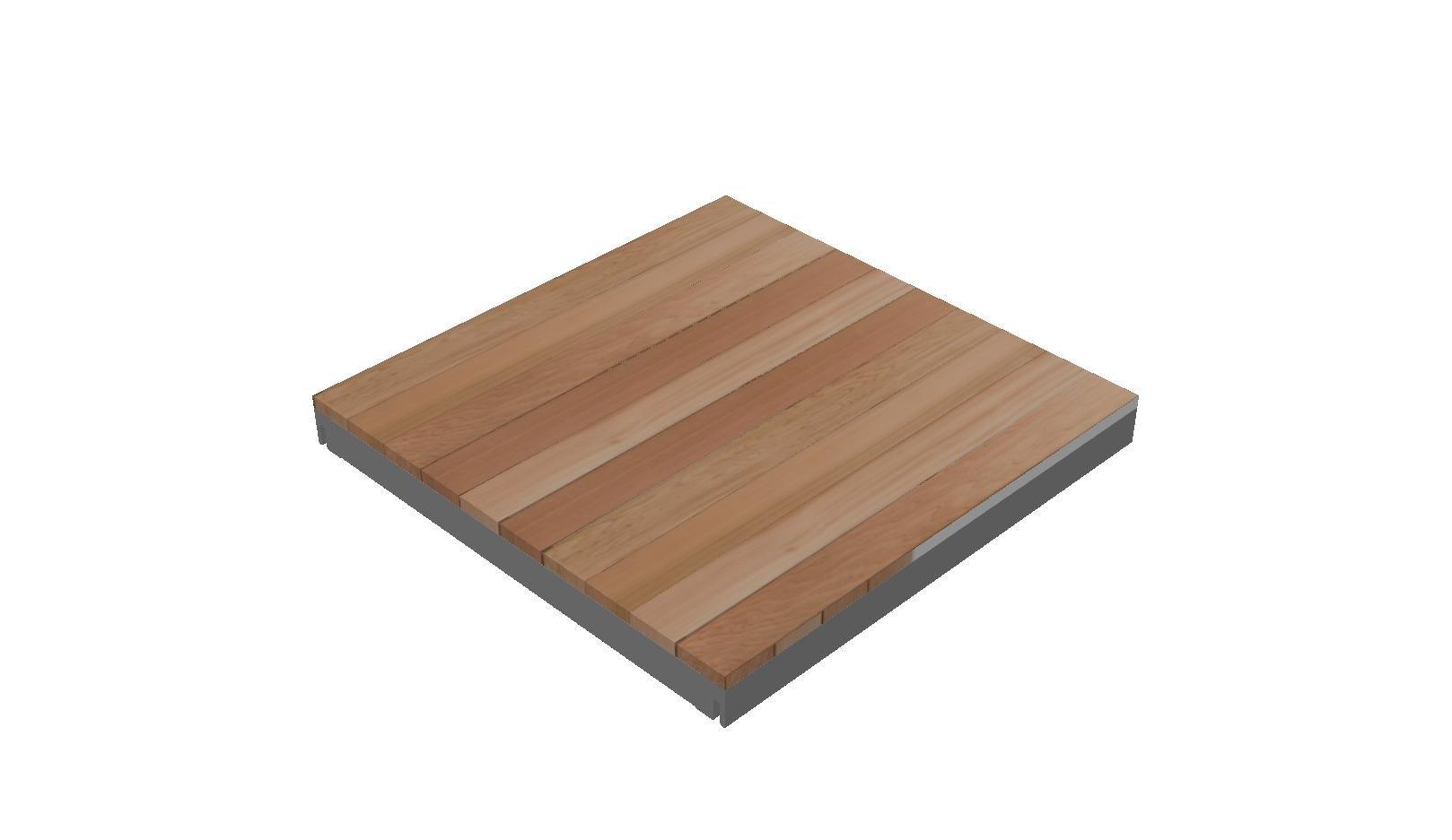 Cassette OL Series - STRUCTURAL DECK TILE FRAME, NO WOOD (Cassette Type)