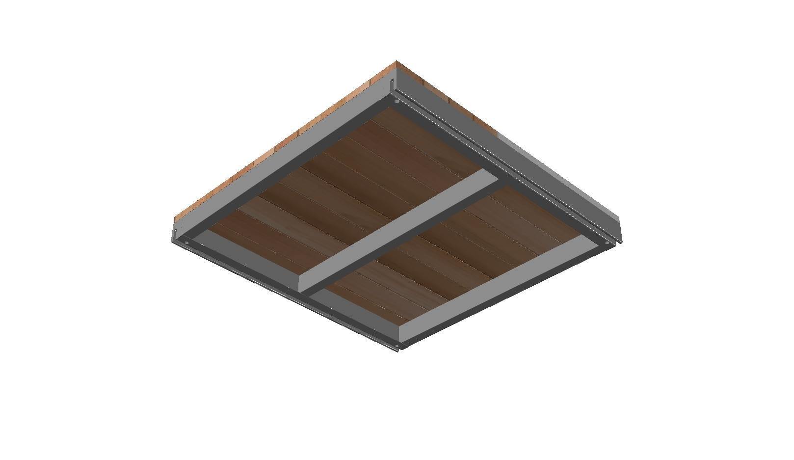 Cassette OL Series - STRUCTURAL DECK TILE FRAME, NO WOOD (Cassette Type)