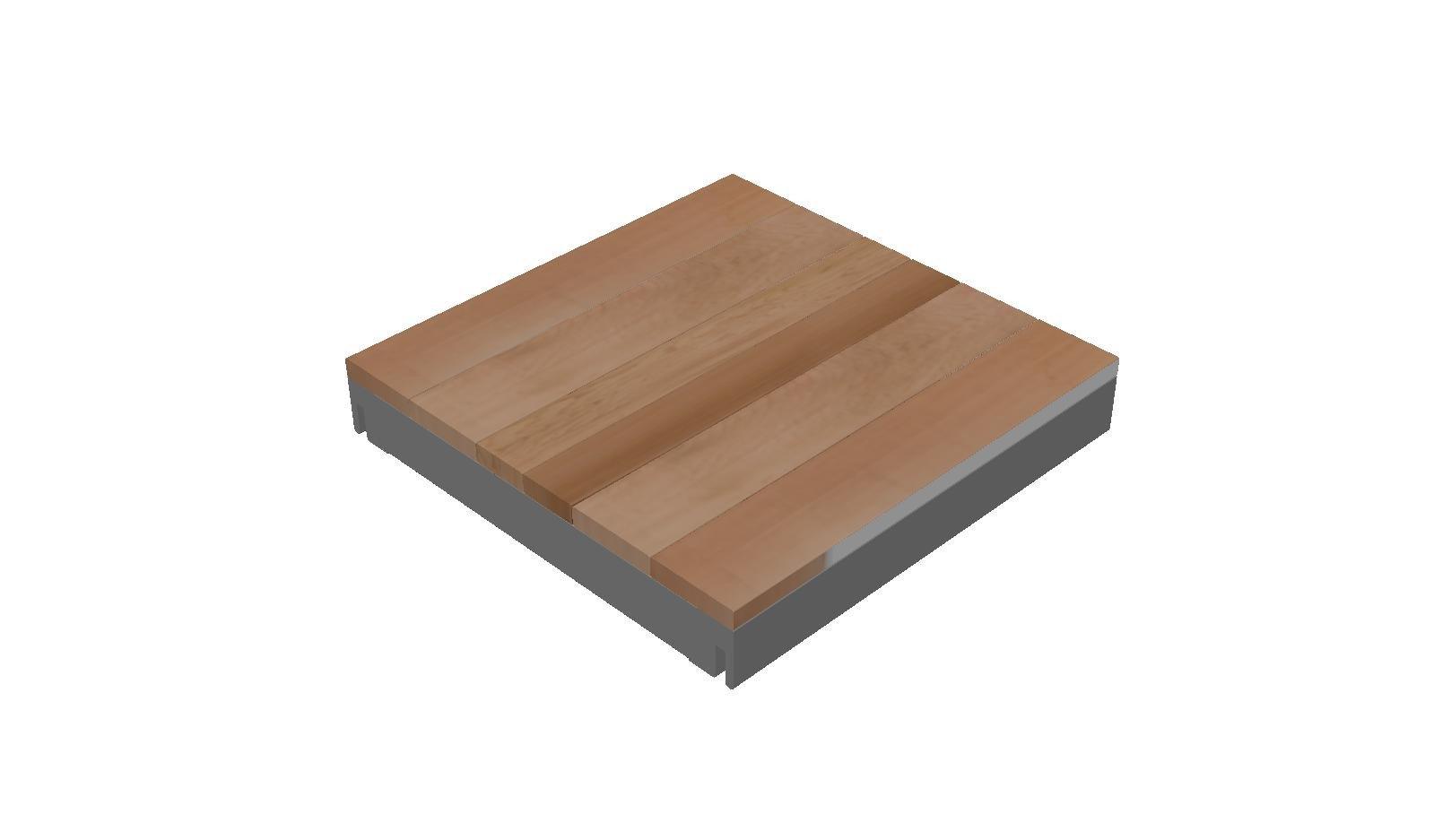 Cassette OL Series - STRUCTURAL DECK TILE FRAME, NO WOOD (Cassette Type)
