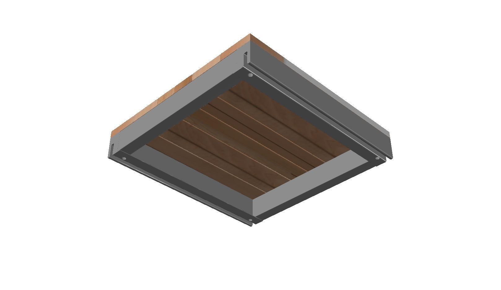 Cassette OL Series - STRUCTURAL DECK TILE FRAME, NO WOOD (Cassette Type)