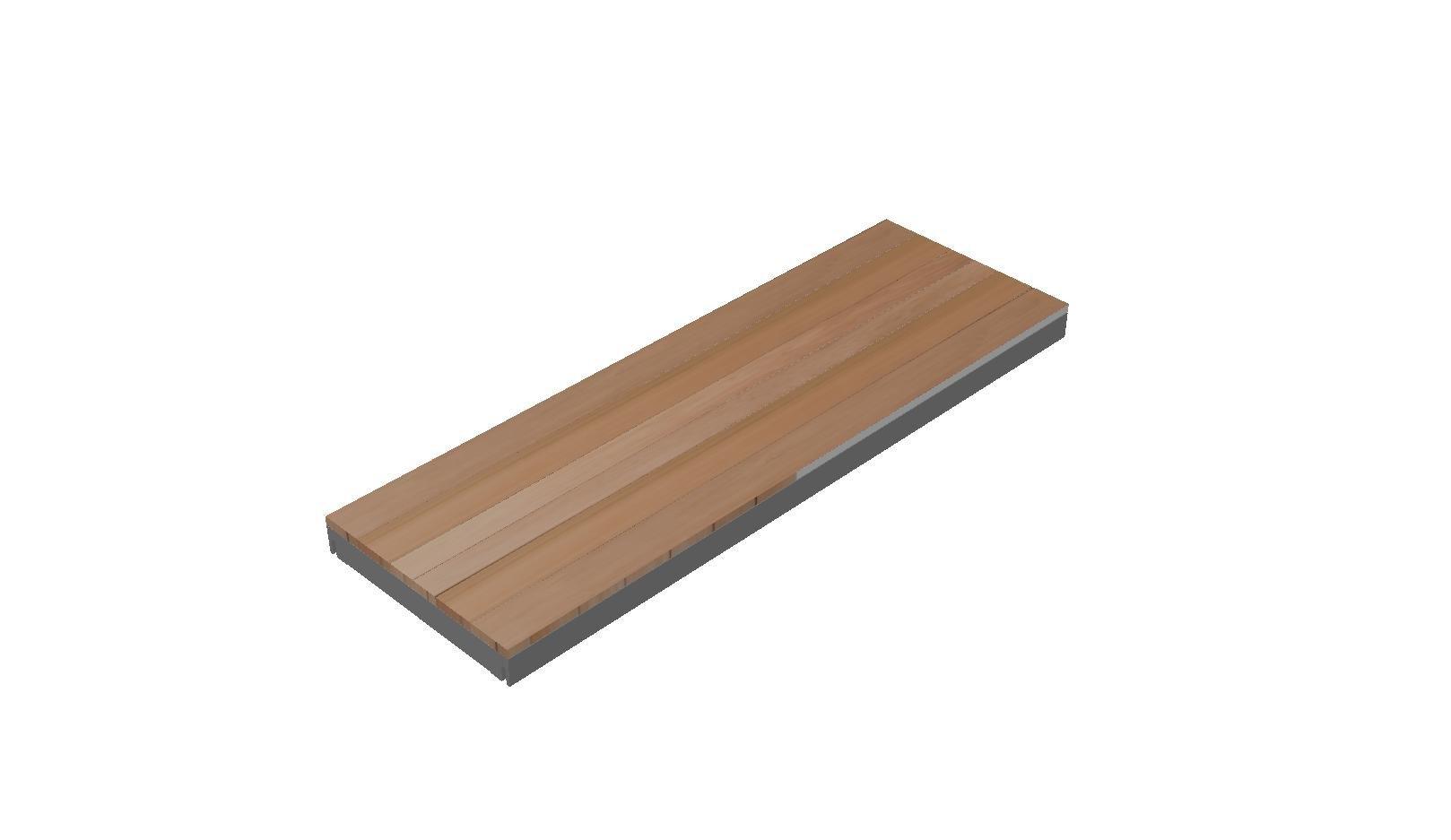 Cassette OL Series - STRUCTURAL DECK TILE FRAME, NO WOOD (Cassette Type)