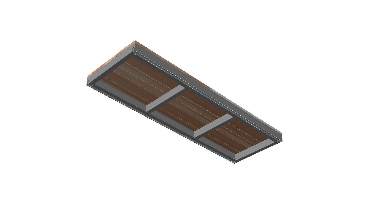 Cassette OL Series - STRUCTURAL DECK TILE FRAME, NO WOOD (Cassette Type)