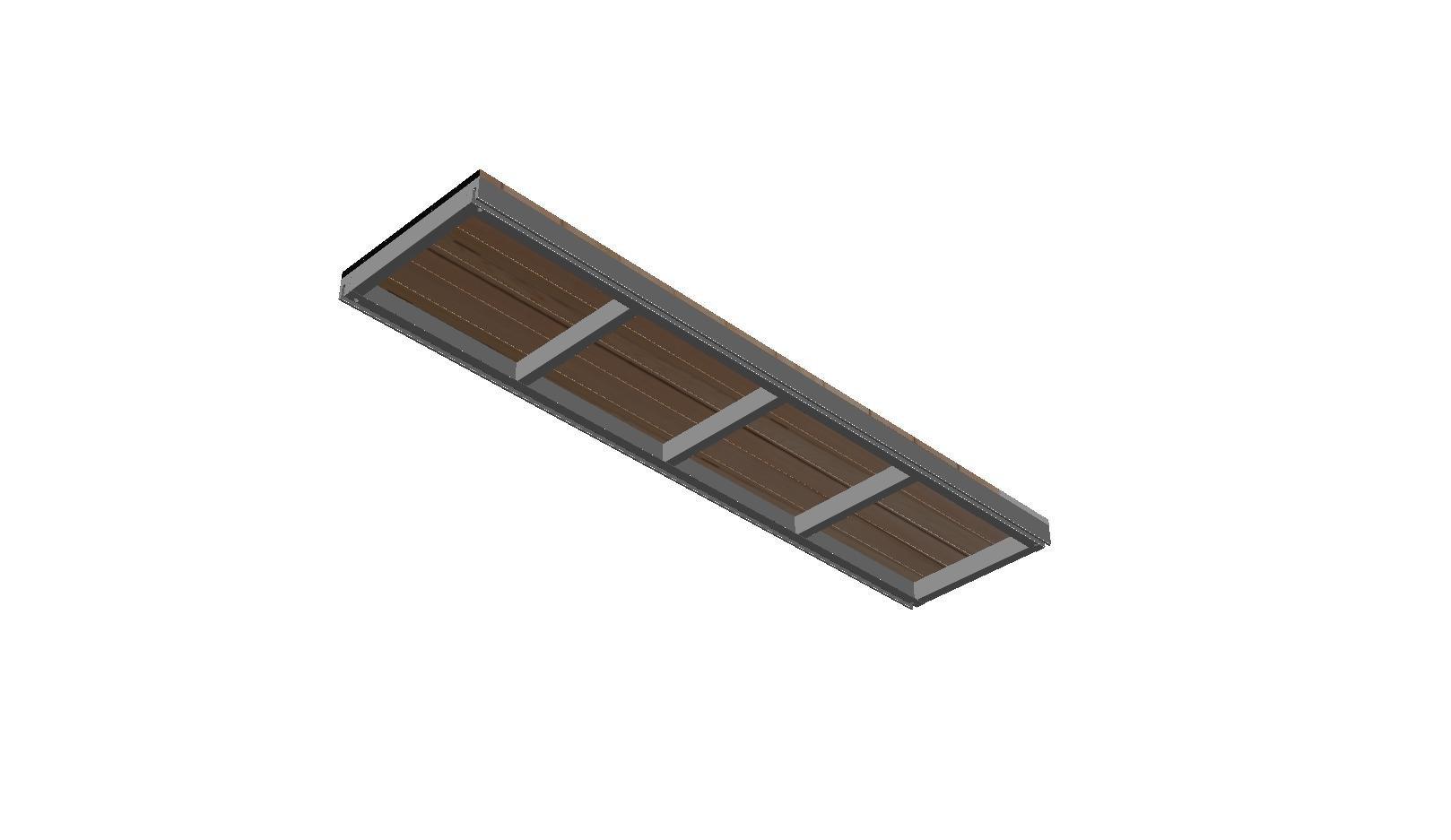 Cassette OL Series - STRUCTURAL DECK TILE FRAME, NO WOOD (Cassette Type)