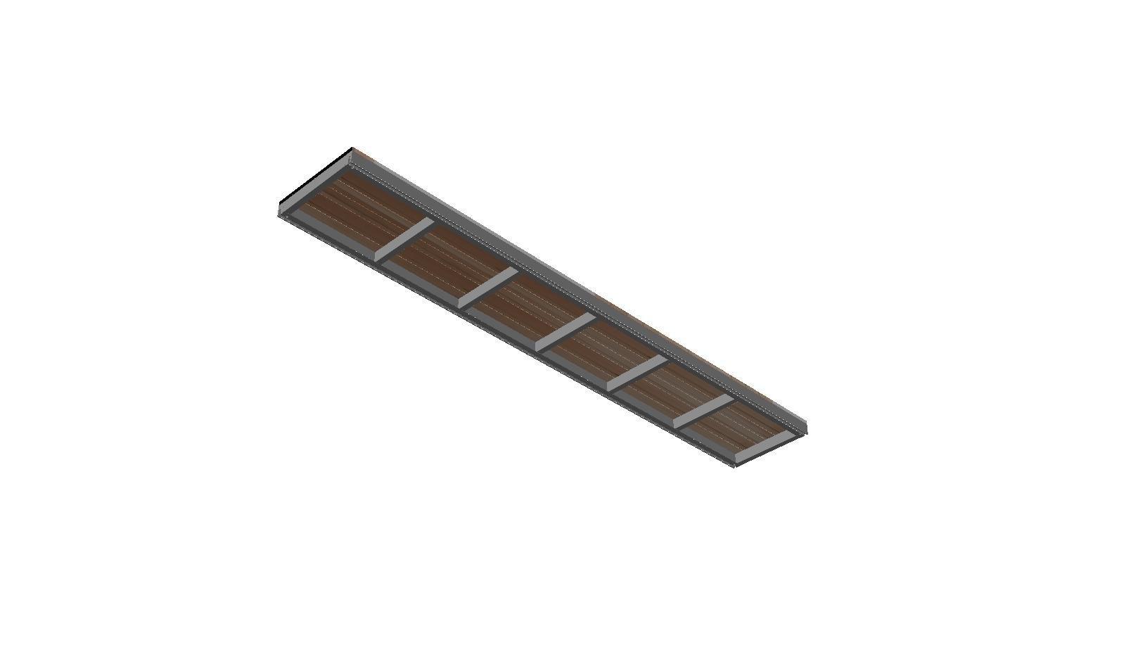 Cassette OL Series - STRUCTURAL DECK TILE FRAME, NO WOOD (Cassette Type)