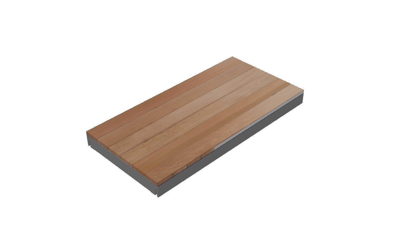 Cassette OL Series - STRUCTURAL DECK TILE FRAME, NO WOOD (Cassette Type)