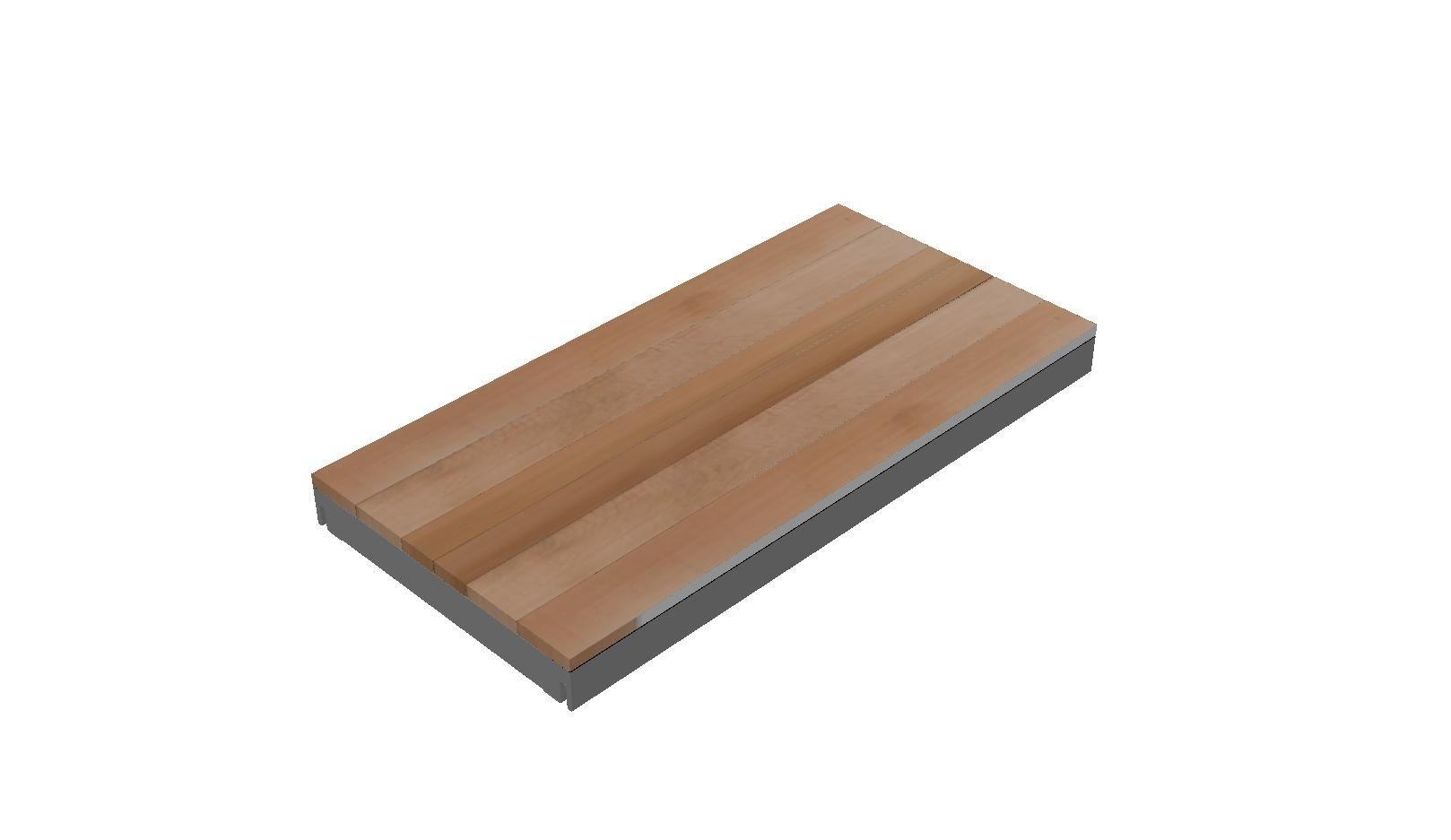 Cassette OL Series - STRUCTURAL DECK TILE FRAME, NO WOOD (Cassette Type)