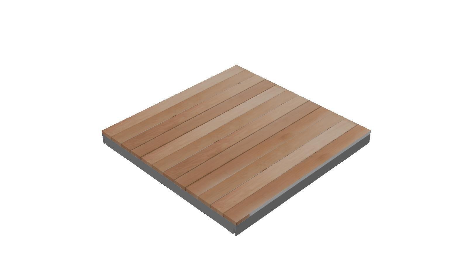 Cassette OL Series - STRUCTURAL DECK TILE FRAME, NO WOOD (Cassette Type)
