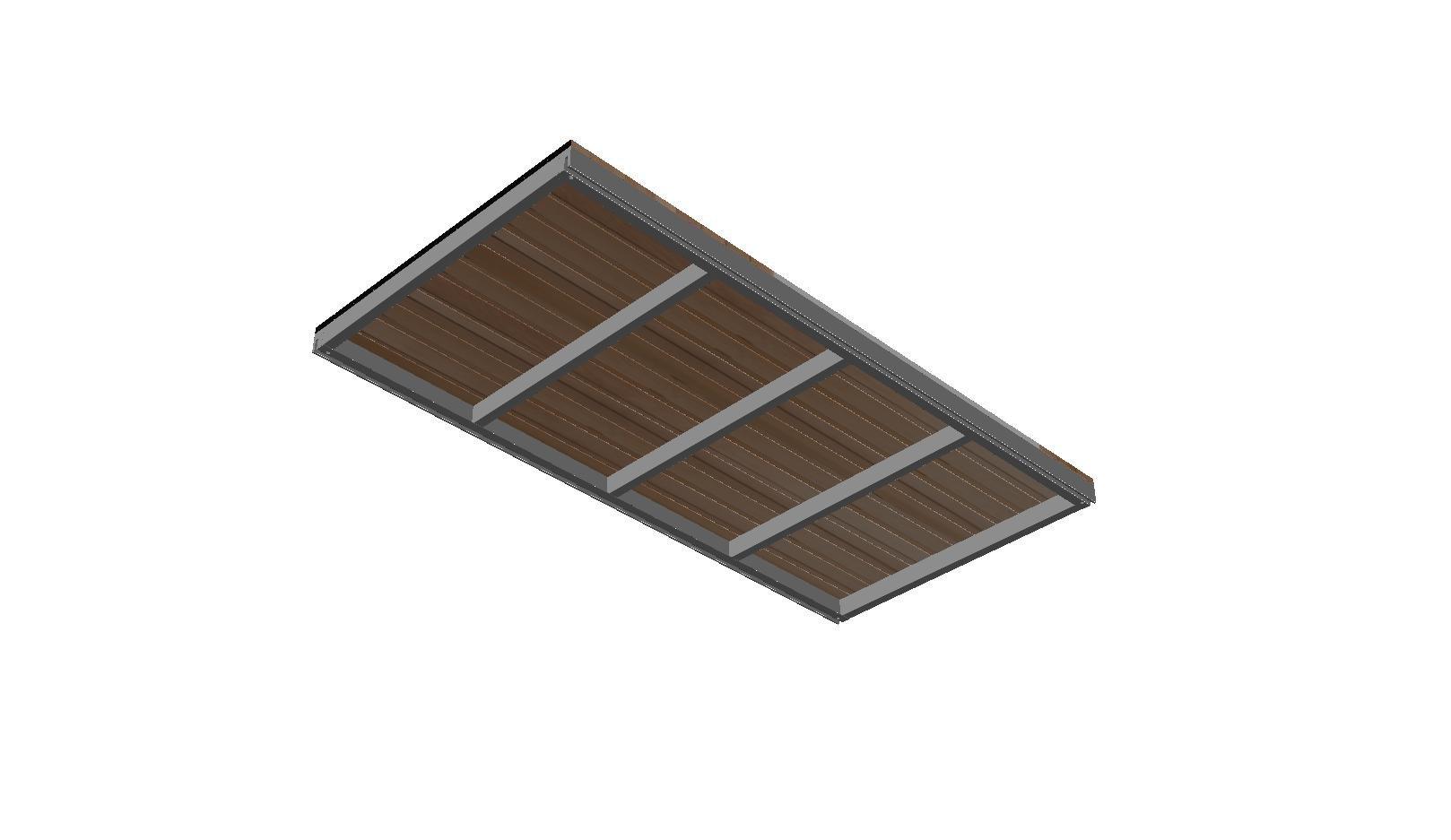 Cassette OL Series - STRUCTURAL DECK TILE FRAME, NO WOOD (Cassette Type)