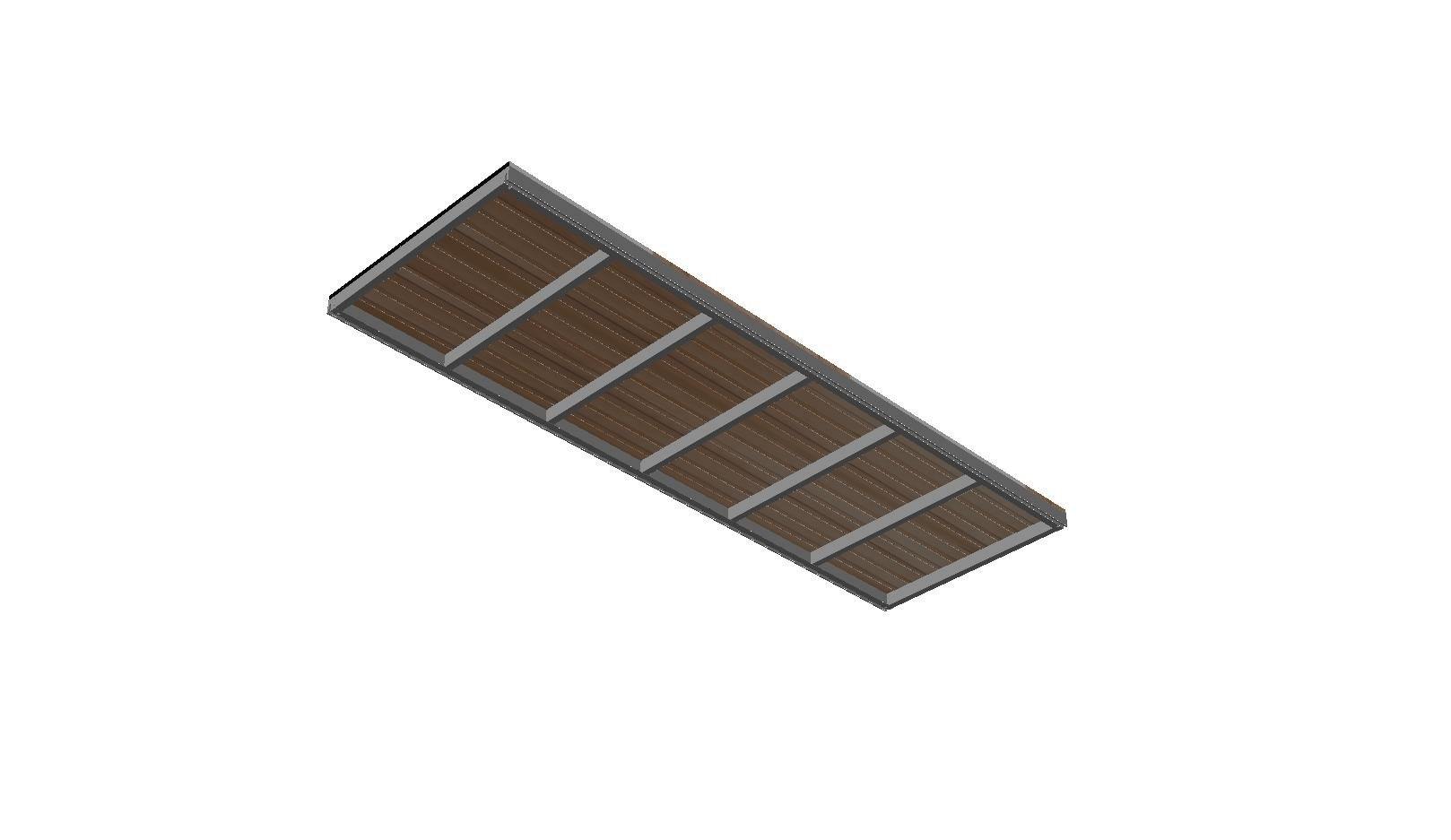 Cassette OL Series - STRUCTURAL DECK TILE FRAME, NO WOOD (Cassette Type)