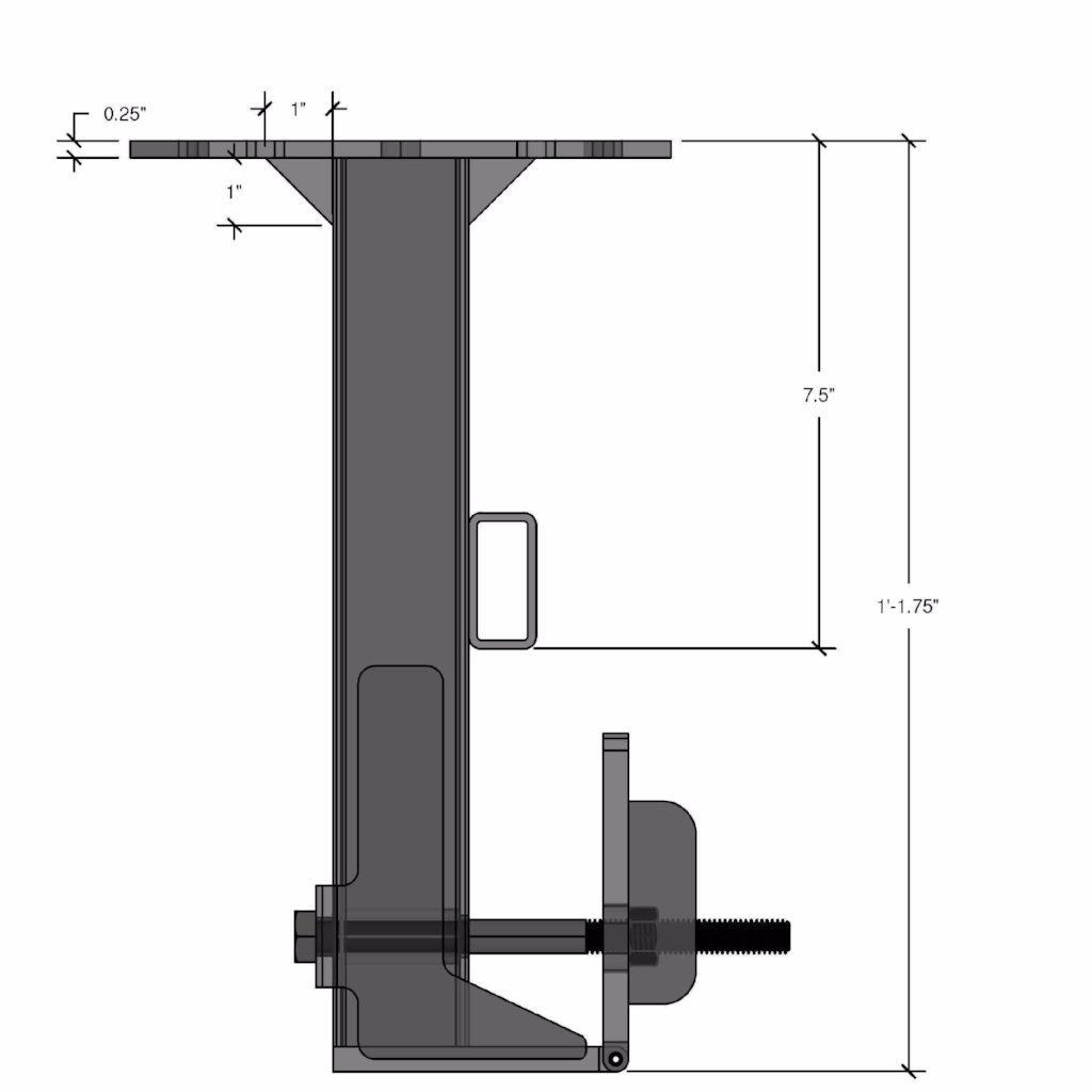 DECK TO BLEACHER PLANK ADAPTOR