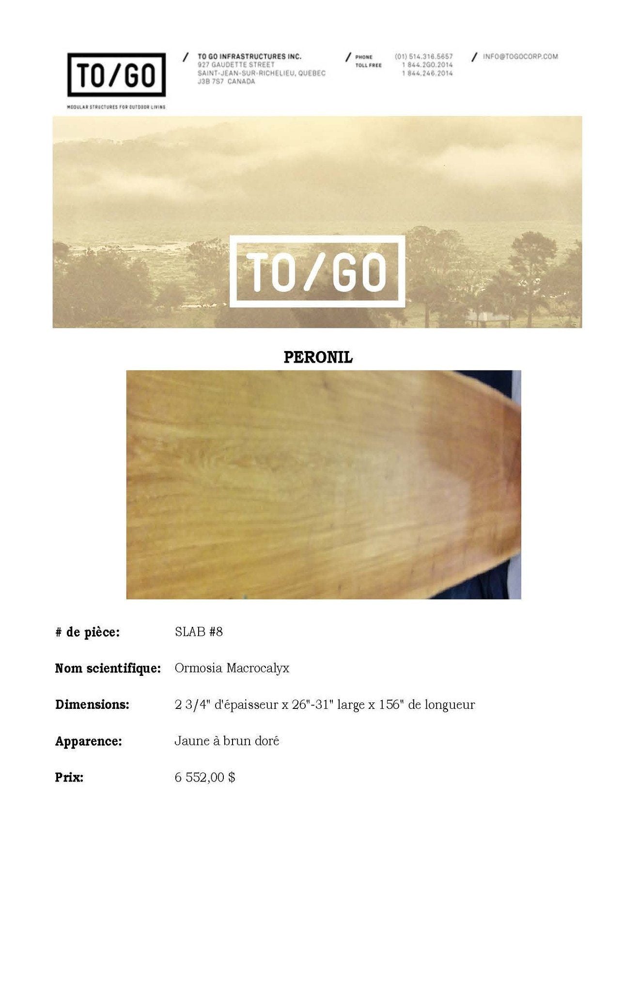 Exotic Wood Slab - Peronil Exotic Wood Slab