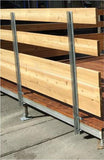 Railing - T-Shape Galvanized Click-On Railing Post