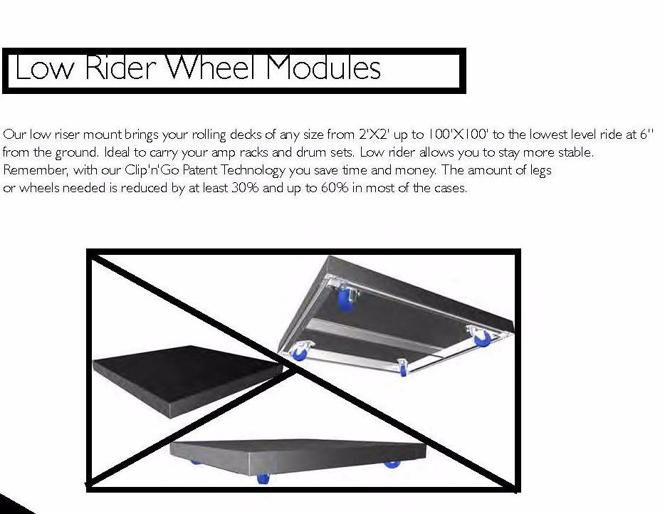 Ultra Low Mount Wheel Bracket - Non-locking