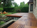 Wood Tiles - Cumaru Deck Tile ( Not Oiled, Pin Hole And Light Scratches Are Normal)